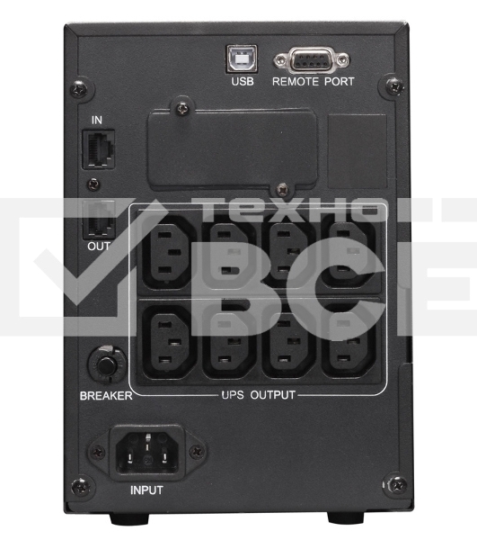 Источник бесперебойного питания Powercom Smart King Pro+ SPT-1500-II LCD 1200Вт 1500ВА черный