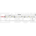 Лента LED силикон, 8 мм, IP65, SMD 2835, 60 LED/m, 12 V, цвет свечения желтый, фото3