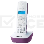 Телефон беспроводной (DECT) Panasonic KX-TG1611RUF (сиреневый) {АОН, Caller ID,12 мелодий звонка,подсветка дисплея,поиск трубки}, фото8