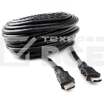 Кабель HDMI Cablexpert CC-HDMI4L-20M, 20м, v2.0, 19M/19M, серия Light, черный, позол.разъемы, экран, пакет, фото 1