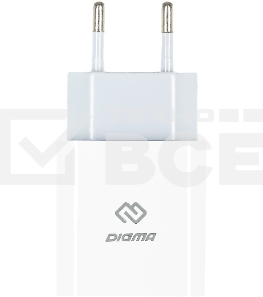 Сетевое зарядное устройство Digma DGW2C 3A PD белый