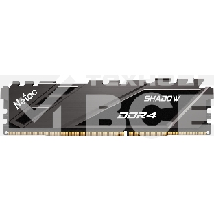 Оперативная память NETAC Shadow, DDR4, 16GB (1x16GB), 3200MHz, CL16, с радиаторами, серый