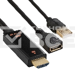 Конвертер HDMI-DisplayPort ExeGate EX-A-HDMIM-DPFU2-0.15 (19M/U2AM+20F, с питанием USB2.0), фото3