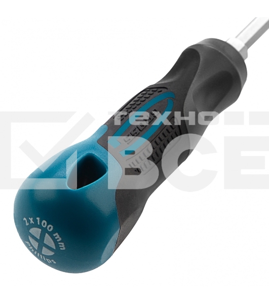 Отвертка Gross PH2 x 100 мм, S2, трехкомпонентная ручка