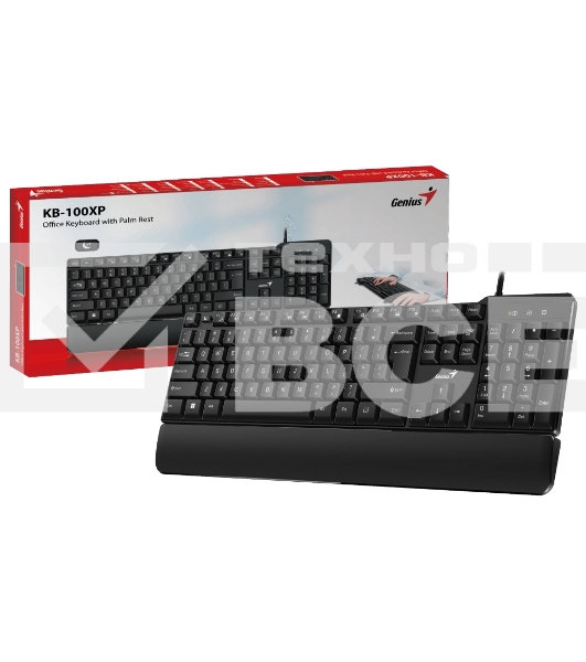 Клавиатура Genius keyboard KB-100XP проводная, USB, чёрный