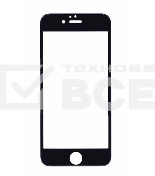 Защитное стекло 4D для Apple iPhone 6/6S черный