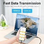 Кабель Vention USB 2.0 CM/AM 5A - 1м. U-образный, фото4