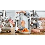 Мясорубка Bosch MFW67440 2000Вт черный/серебристый, фото2
