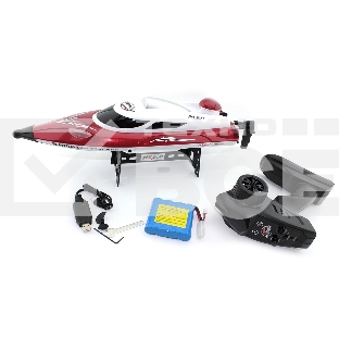 Скоростная лодка VBparts HJ806B, красный