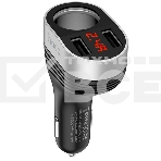 Автомобильная зарядка HOCO Z29 Regal, 2xUSB + прикуриватель, 3.1A, 96W, черный, фото10