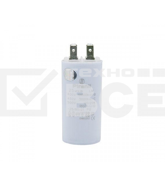 Конденсатор CBB60 25мкФ 450V (4 клеммы, крепление болтом) 304007