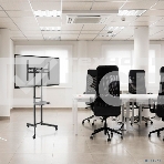 Мобильная стойка напольная Kromax OMEGA-15 черный, 1 шт/уп, для TV 32'-70', max вес 50 кг, высота 1700 мм, max VESA 600x400 мм, фото 1