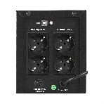 Источник бесперебойного питания ExeGate Smart LB-2200.LCD.AVR.4SH.USB (2200VA/1300W, цветной LCD, AVR, 4*Schuko, USB, батарея 12V 9Ah - 2 шт., металлический корпус, Black), фото15