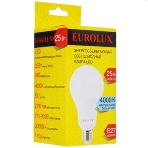 Лампа светодиодная EUROLUX LL-E-A80-25W-230-4K-E27 груша, фото5