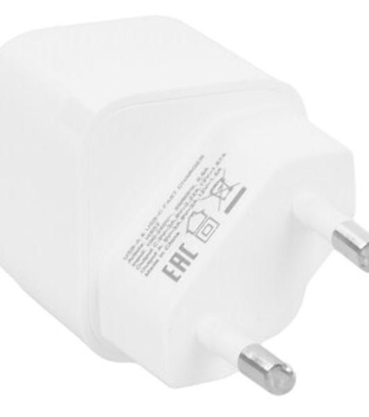 Сетевое зарядное устройство PERFEO с двумя разъемами USB-A+TYPE-C, 20W, серый