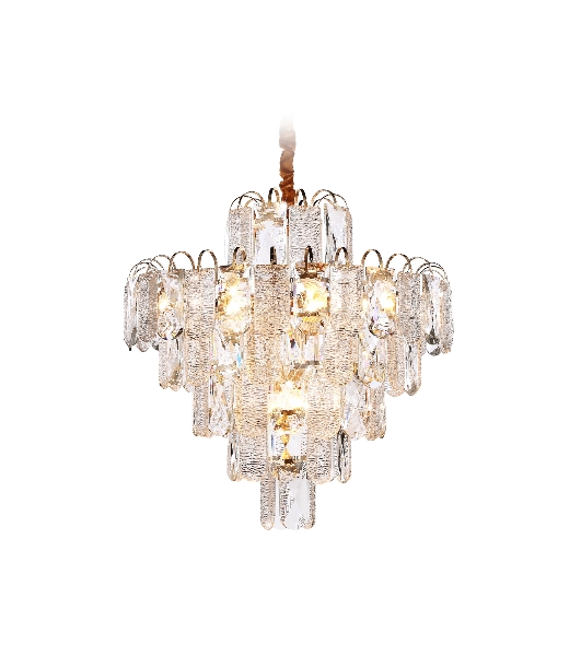 Светильник Ambrella light TR5233/12 SGD/CL/FR золото/прозрачный/белый матовый E27*12 max 40W D600*610