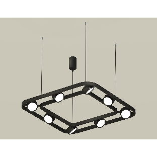 Светильник Ambrella light XB9182100/8 SBK/PBK черный песок/черный полированный GX53 (C9182, N8113)