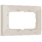 Рамка для двойной розетки (слоновая кость, basic) W0082003, фото 1