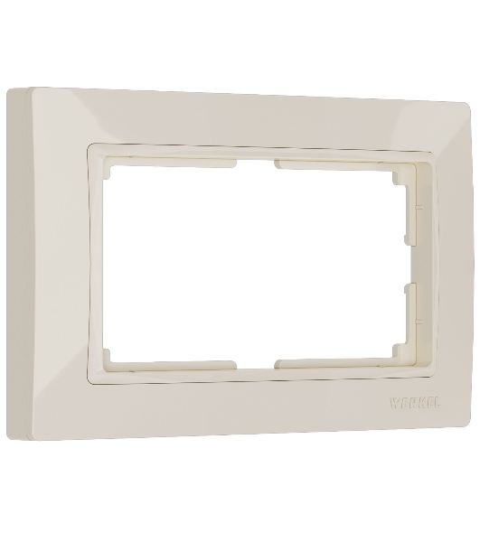 Рамка для двойной розетки (слоновая кость, basic) W0082003