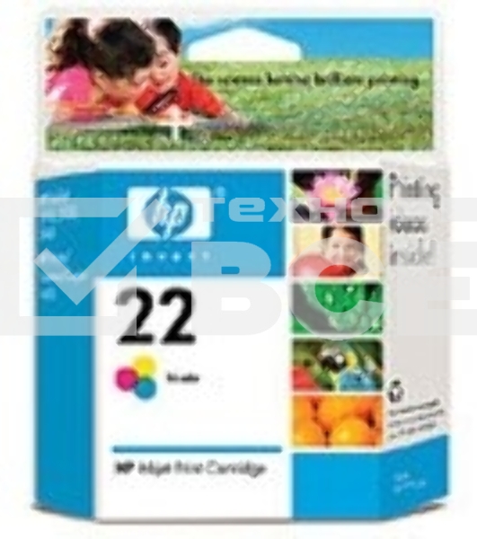 Картридж струйный HP 22 C9352AE многоцветный для HP DJ 3920/3940/PSC 1410 (165стр.)