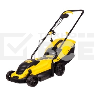 Газонокосилка CHAMPION EM3313 эл. Мощность 1300 Вт, Ширина среза 330 мм, Высота среза 25-65 мм, Объем травосборника 35 л, Вес 8,8 кг, Легкая, Удобная, Наличие разборной металлической рукоятки, Регулировка высоты среза.