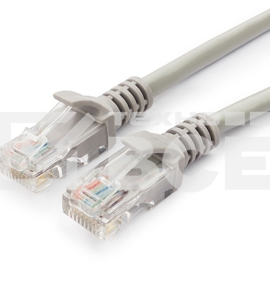 Патч-корд UTP Cablexpert кат.5e, 2м, литой, многожильный (серый)