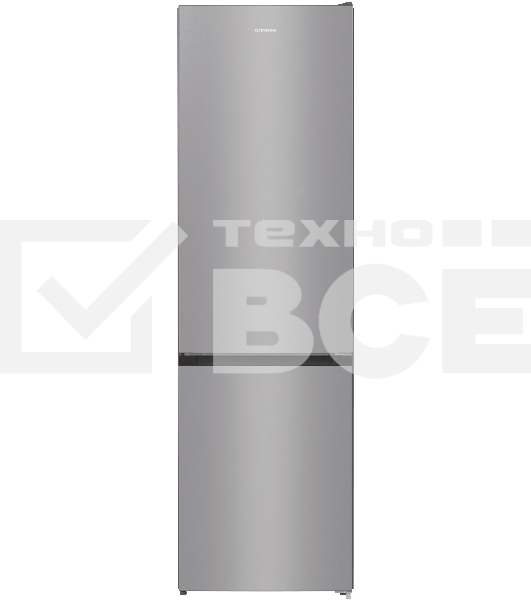 Холодильник Gorenje NRK6201PS4 серебристый металлик двухкамерный 235/96л морозилка снизу