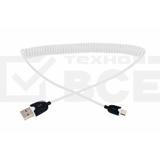 Кабель Rexant (18-4301) USB кабель универсальный microUSB шнур витой 1,5М белый 