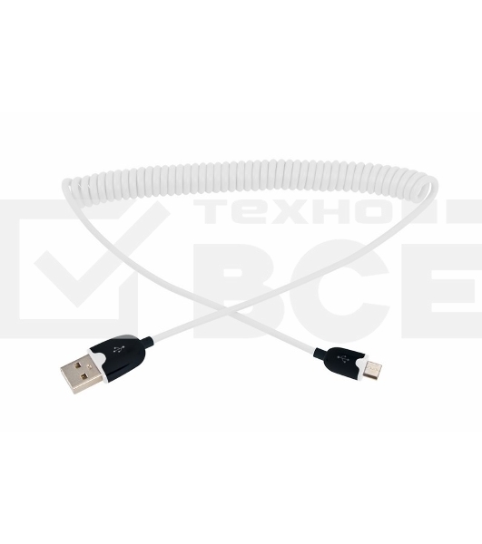 Кабель Rexant (18-4301) USB кабель универсальный microUSB шнур витой 1,5М белый 