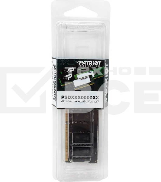 Оперативная память Patriot Signature, DDR4, 16GB (1x16 GB), 2666 MHz, CL19, SO-DIMM