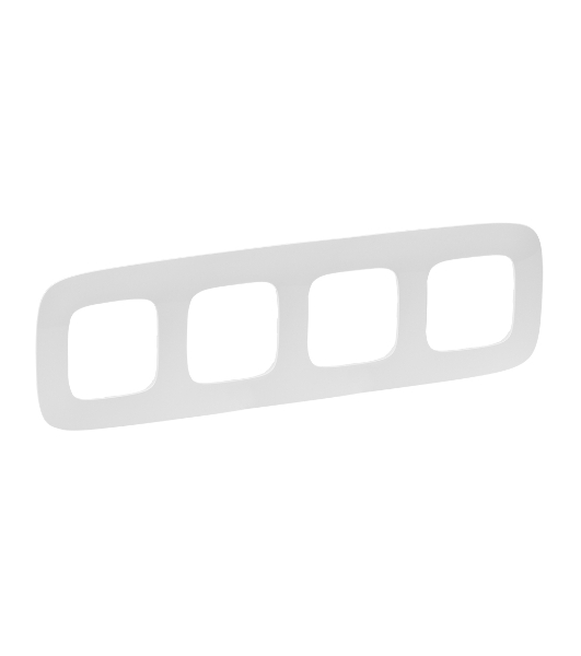 Рамка 'Белая'. 4-постовая универсальная Valena ALLURE