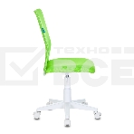 Кресло детское Бюрократ KD-9/WH/TW-18 TW-03А TW-18 салатовый, сетка/ткань (пластик белый), фото7