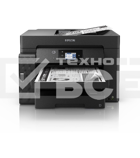 МФУ струйный Epson M15140 (C11CJ41404), A3+, ч/б, печ. до 25 стр/мин., скан. до 26 стр/мин., 2400 x 4800 dpi (печать) 1200x2400dpi (скан.), USB, RJ-45, Wi-Fi