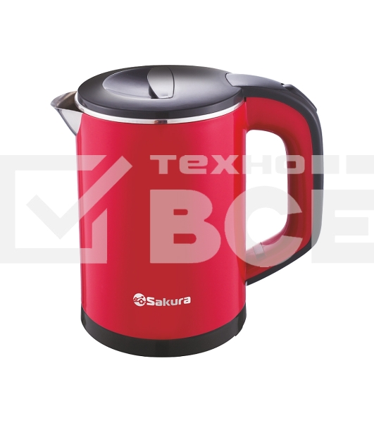 Чайник электрический Sakura SA-2158BR (0.6) красн/черн д