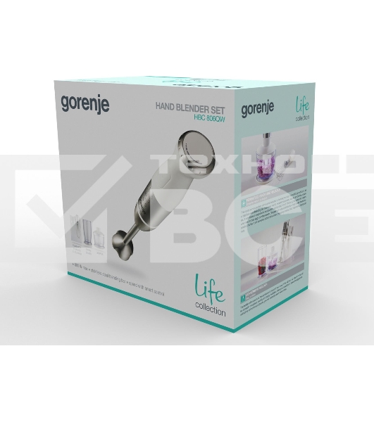 Блендер погружной Gorenje HBC806QW белый