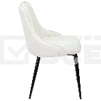 Стул для кухни Бюрократ KF-5_2 Velvet 20 комплект 2шт, молочный, металл черный на ножках (KF-5/VELV20_2), фото4