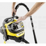 Строительный пылесос Karcher WD 6 P S V-30/6/22/T желтый, 1300 Вт, уборка сухая/сбор воды, пылесборник мешок/контейнер, 30 л, фото23