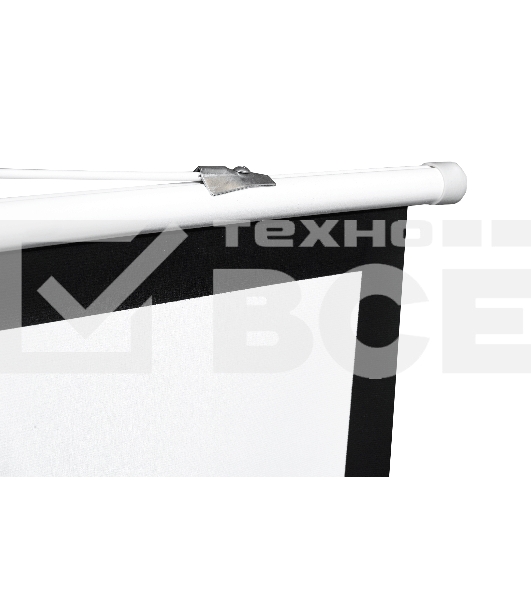 Экран 150x150см TriScreen 1:1 напольный рулонный белый84' Matt White (MW), черный корпус