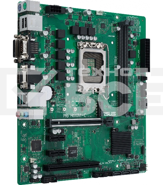 Материнская плата ASUS Pro H610M-C-CSM, LGA 1700, Intel H610, 2xDDR5, 4xSATA, 1xM.2, 1xPCIe 5.0 x16, 2xPCIe x1, 1xPCI, 1xHDMI, 1xDP, 1xDVI-D, 1xVGA, 1x 1Gb LAN, 2xUSB-A 3.2 Gen 2, 2xUSB-A 2.0, 3x3.5 мм, 7.1, mATX