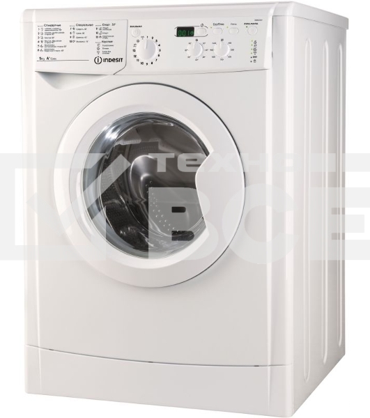 Стиральная машина Indesit IWSD 51051 CIS белый, загрузка фронтальная 5 кг, 1000 об/мин., класс: А