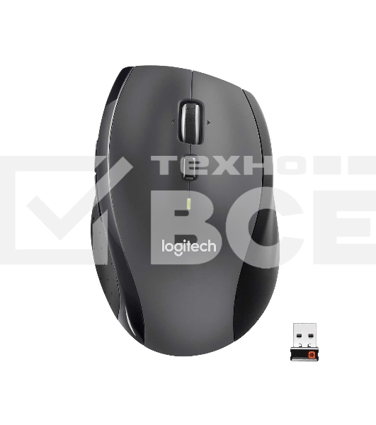 Мышь беспроводная Logitech M705 черный, 1000 dpi, радиоканал, USB, кнопки - 7