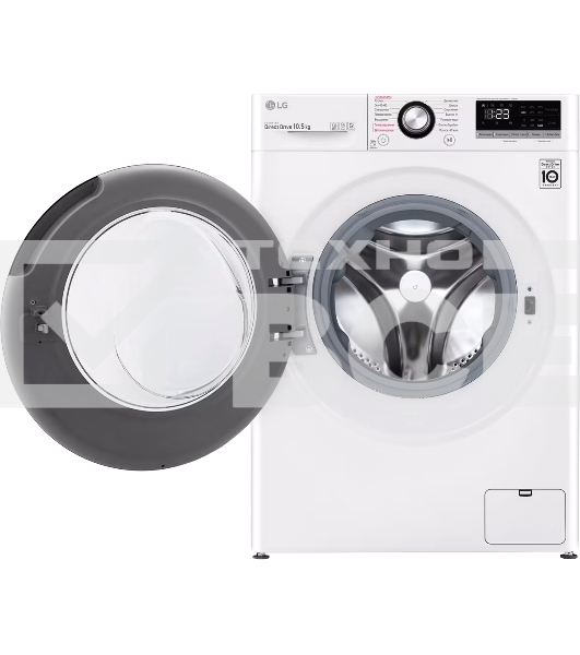 Стиральная машина LG TW4V3RS6W белый, загрузка фронтальная 10,5 кг, 1400 об/мин., класс: А