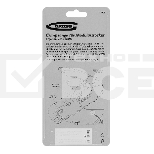 Клещи для обжима телефонных и компьютерных клемм RJ45, 8P и RJ11/12, 6P, компакт., CAT5 Gross
