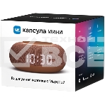 Умная колонка VK Капсула Мини 5Вт, с голосовым ассистентом Маруся, с LED-часами, терракотовый, фото20