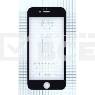 Защитное стекло 4D для Apple iPhone 6/6S черный