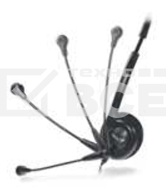 Гарнитура проводная с микрофоном Genius HS-200C черный