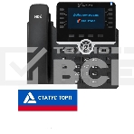 IP-телефон Flat-Phone B10: 20 SIP-аккаунтов, 2 порта 10/100/1000BASE-T (RJ-45), ЖК-дисплей, PoE, адаптер питания 220В, ТОРП, фото2