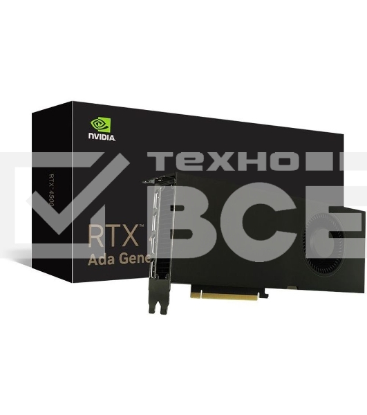 Видеокарта VGA NVIDIA RTX 4500 Ada Graphic Card - 24 GB GDDR6 - PCIe 4.0 x16 - 2x Slot - Bulk