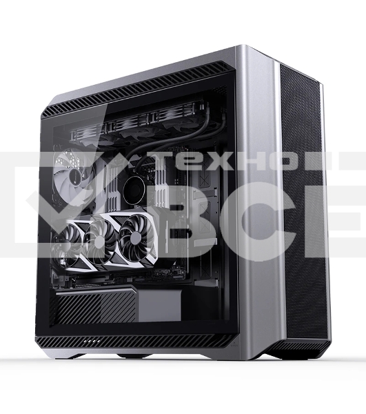 Корпус без блока питания Case JONSBO D500, Full-Tower, TG, 3x140mm ARGB, 2xUSB-A 3.2 + 1xUSB-C 3.2, E-ATX, ATX, mATX, mITX Silver