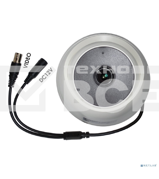 Внутренняя купольная мультиформатная 4 в1 видеокамера Tantos TSc-E2HDf (2.8) 'День/Ночь', 1/2.9' CMOS Sensor, разрешен. 2 Mp, 2Мп объектив f=2.8 мм. ИК подсветка до 20 метров, питание DC12 В, 97 x 77